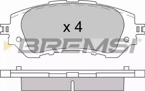 Bremsi BP3607 - Brake Pad Set, disc brake autospares.lv