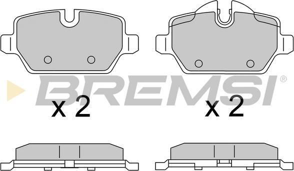 Bremsi BP3616 - Brake Pad Set, disc brake autospares.lv