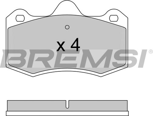 Bremsi BP3617 - Brake Pad Set, disc brake autospares.lv