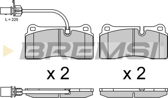 Bremsi BP3689 - Brake Pad Set, disc brake autospares.lv