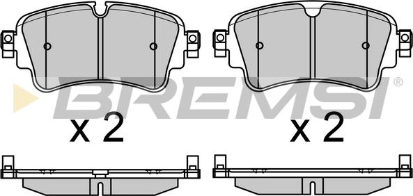 Bremsi BP3688 - Brake Pad Set, disc brake autospares.lv