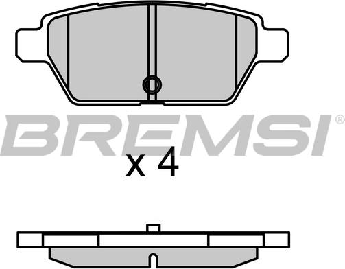 Bremsi BP3683 - Brake Pad Set, disc brake autospares.lv