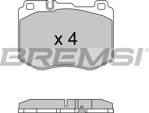 Bremsi BP3634 - Brake Pad Set, disc brake autospares.lv