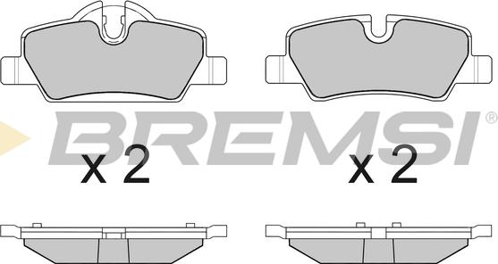 Bremsi BP3632 - Brake Pad Set, disc brake autospares.lv