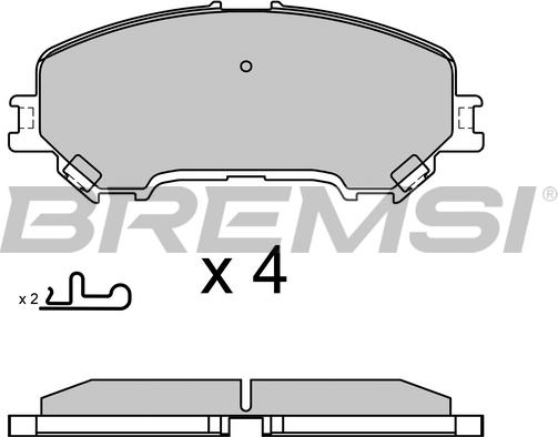 Bremsi BP3629 - Brake Pad Set, disc brake autospares.lv