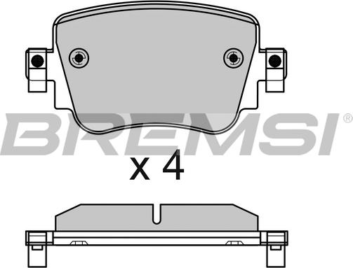 Bremsi BP3623 - Brake Pad Set, disc brake autospares.lv