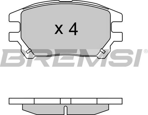 Bremsi BP3622 - Brake Pad Set, disc brake autospares.lv