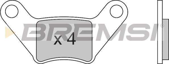 Bremsi BP3679 - Brake Pad Set, disc brake autospares.lv