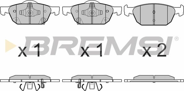 Bremsi BP3674 - Brake Pad Set, disc brake autospares.lv