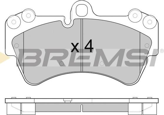 Bremsi BP3099 - Brake Pad Set, disc brake autospares.lv