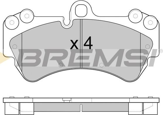 Bremsi BP3098 - Brake Pad Set, disc brake autospares.lv