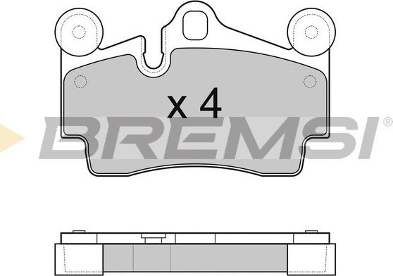 Bremsi BP3097 - Brake Pad Set, disc brake autospares.lv