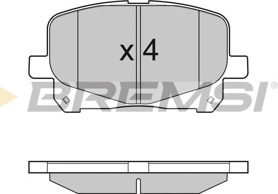 Bremsi BP3049 - Brake Pad Set, disc brake autospares.lv