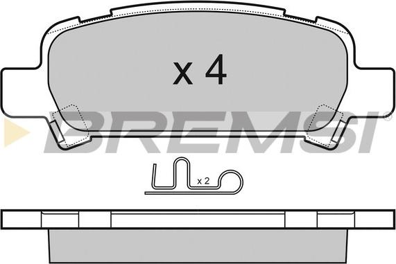 Bremsi BP3056 - Brake Pad Set, disc brake autospares.lv