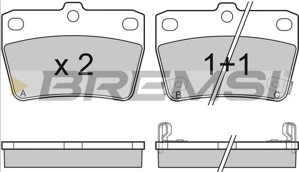 Bremsi BP3050 - Brake Pad Set, disc brake autospares.lv