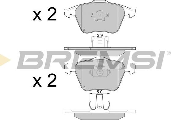 Bremsi BP3062 - Brake Pad Set, disc brake autospares.lv