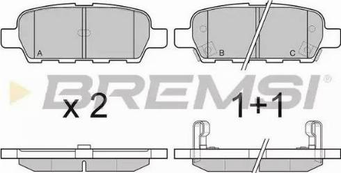 Bremsi BP3067 - Brake Pad Set, disc brake autospares.lv