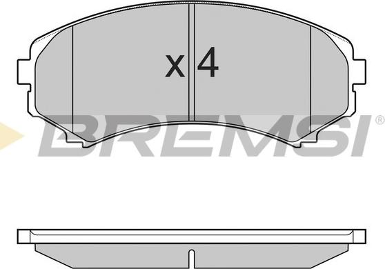 Bremsi BP3001 - Brake Pad Set, disc brake autospares.lv