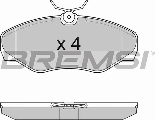 Bremsi BP3012TR - Brake Pad Set, disc brake autospares.lv