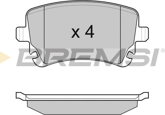 Bremsi BP3086 - Brake Pad Set, disc brake autospares.lv