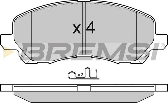 Bremsi BP3080 - Brake Pad Set, disc brake autospares.lv