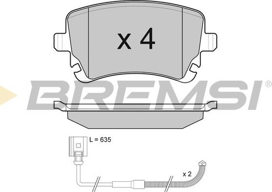 Bremsi BP3087 - Brake Pad Set, disc brake autospares.lv