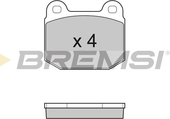 Bremsi BP3035 - Brake Pad Set, disc brake autospares.lv