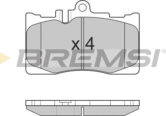 Bremsi BP3021 - Brake Pad Set, disc brake autospares.lv