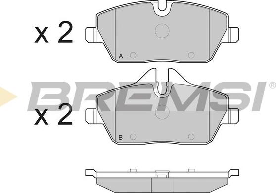 Bremsi BP3195 - Brake Pad Set, disc brake autospares.lv