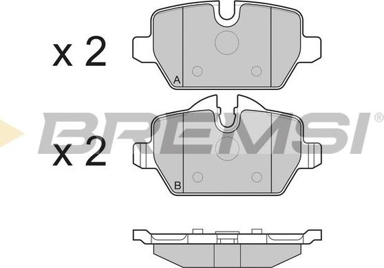 Bremsi BP3196 - Brake Pad Set, disc brake autospares.lv