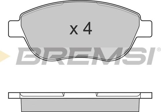 Bremsi BP3145 - Brake Pad Set, disc brake autospares.lv