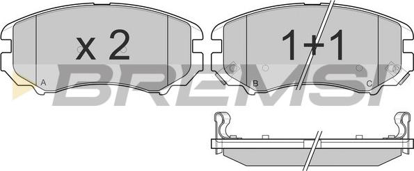 Bremsi BP3146 - Brake Pad Set, disc brake autospares.lv