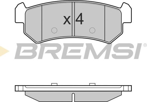 Bremsi BP3148 - Brake Pad Set, disc brake autospares.lv