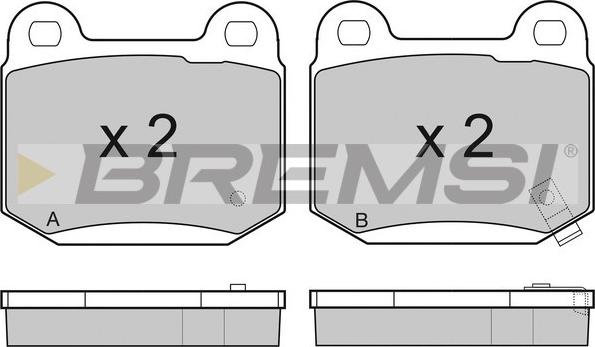 Bremsi BP3159 - Brake Pad Set, disc brake autospares.lv