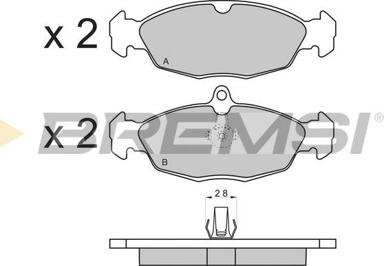 Bremsi BP3156 - Brake Pad Set, disc brake autospares.lv