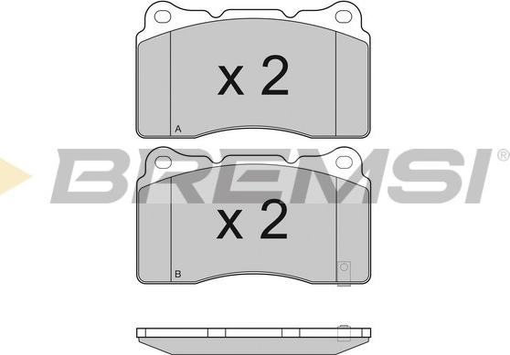 Bremsi BP3157 - Brake Pad Set, disc brake autospares.lv