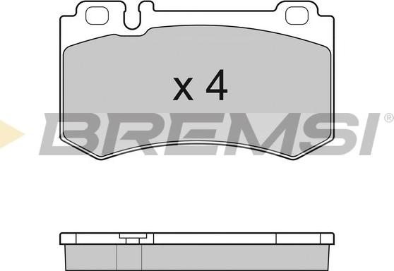 Bremsi BP3164 - Brake Pad Set, disc brake autospares.lv