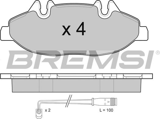 Bremsi BP3100 - Brake Pad Set, disc brake autospares.lv