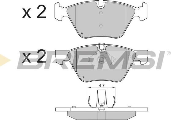 Bremsi BP3108 - Brake Pad Set, disc brake autospares.lv