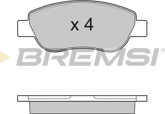 Bremsi BP3186 - Brake Pad Set, disc brake autospares.lv