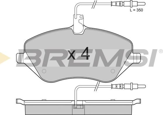 Bremsi BP3181 - Brake Pad Set, disc brake autospares.lv