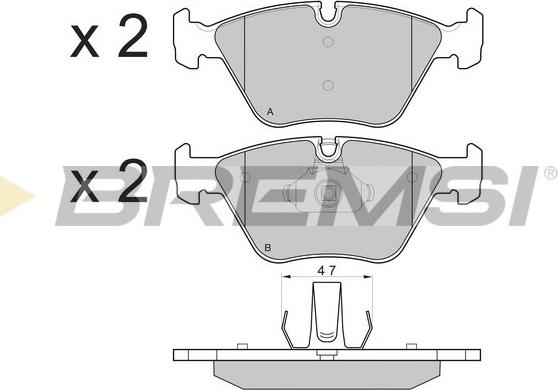 Bremsi BP3135 - Brake Pad Set, disc brake autospares.lv