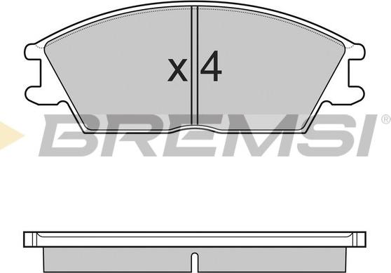 Bremsi BP3124 - Brake Pad Set, disc brake autospares.lv