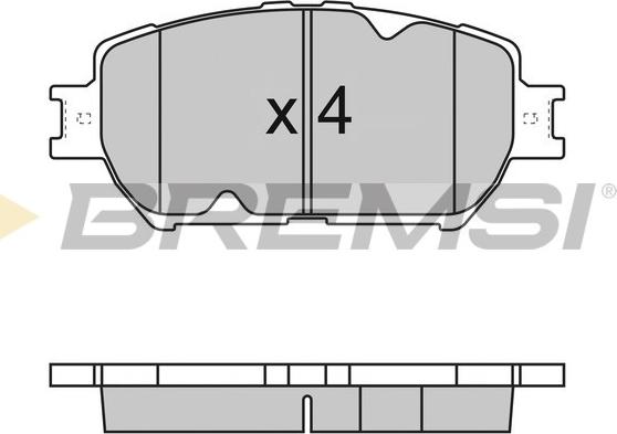 Bremsi BP3126 - Brake Pad Set, disc brake autospares.lv