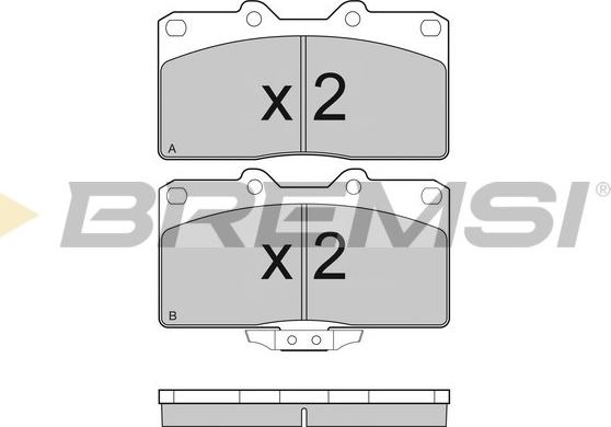 Bremsi BP3128 - Brake Pad Set, disc brake autospares.lv