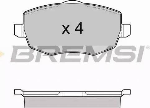 Bremsi BP3123 - Brake Pad Set, disc brake autospares.lv