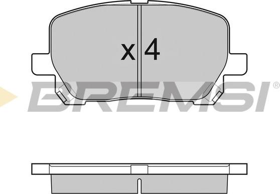 Bremsi BP3127 - Brake Pad Set, disc brake autospares.lv