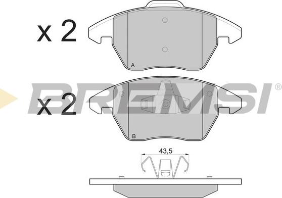 Bremsi BP3174 - Brake Pad Set, disc brake autospares.lv