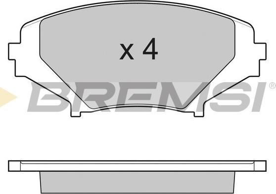 Bremsi BP3170 - Brake Pad Set, disc brake autospares.lv