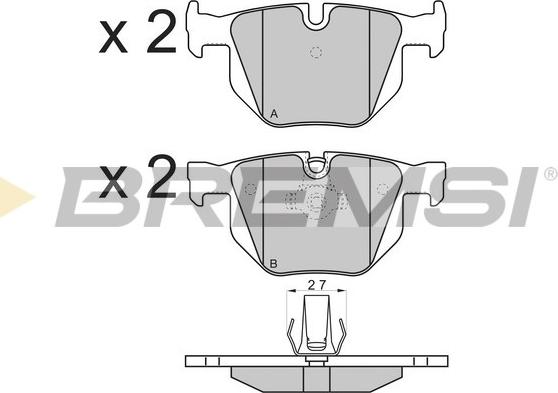Bremsi BP3173 - Brake Pad Set, disc brake autospares.lv